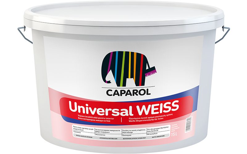 Universal_Weiss Vopsea lavabila alba interior Caparol Universal Weiss